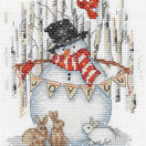 Joyful Snowman Picture Cross Stitch Kit additional 1