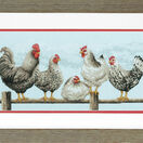 Black And White Hens Cross Stitch Kit additional 2