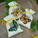 Butterflies Set Of 3 Pot-Pourri Bag Cross Stitch Kits additional 2
