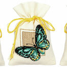 Butterflies Set Of 3 Pot-Pourri Bag Cross Stitch Kits additional 1