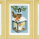 Robins In Winter Miniatures Set Of 3 Cross Stitch Kits additional 1