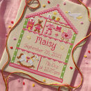Little Girl Nursery Cross Stitch Birth Sampler Kit additional 1