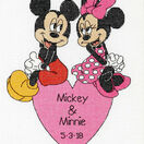 Mickey & Minnie Wedding Record Cross Stitch Kit additional 1