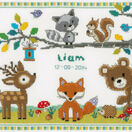 Forest Animals Birth Sampler Cross Stitch Kit additional 1