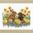 Bunnies With Chicks Cross Stitch Kit additional 2
