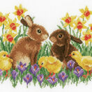 Bunnies With Chicks Cross Stitch Kit additional 1
