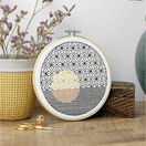 Blackwork Geometric Circles Embroidery Kit (Hoop Not Included) additional 2