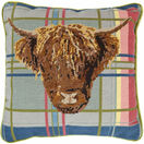 Highland Cow On Tartan Tapestry Panel Kit additional 1