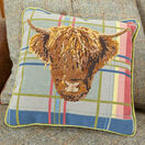 Highland Cow On Tartan Tapestry Panel Kit additional 2