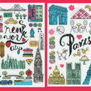 New York & Paris 2-in1 Cross Stitch Kit additional 1