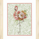 Floral Flamingo Cross Stitch Kit additional 2
