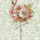Floral Flamingo Cross Stitch Kit additional 1