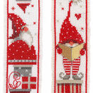 Christmas Gnomes - Set Of 2 Counted Cross Stitch Bookmark Kits additional 1