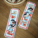 Long Tailed Tits & Red Berries - Set Of 2 Counted Cross Stitch Bookmark Kits additional 2
