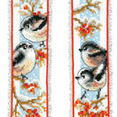 Long Tailed Tits & Red Berries - Set Of 2 Counted Cross Stitch Bookmark Kits additional 1