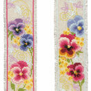 Violets - Set Of 2 Counted Cross Stitch Bookmark Kits additional 1