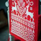 Scandi Reindeer Cross Stitch Table Runner Kit additional 2
