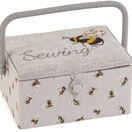Hobby Gift Embroidered Bee Sewing Box additional 1