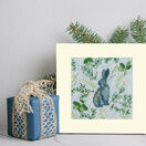 Scandi Hare Cross Stitch Christmas Card Kit additional 2
