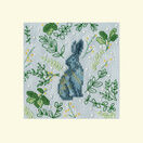 Scandi Hare Cross Stitch Christmas Card Kit additional 1
