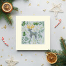 Scandi Deer Cross Stitch Christmas Card Kit additional 2