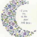 Love You To The Moon Cross Stitch Kit additional 1