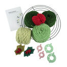 Pom Pom Wreath Kit Green additional 2