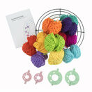 Pom Pom Wreath Kit Rainbow additional 2