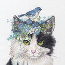 Floral Crown Cat Cross Stitch Kit additional 1