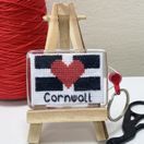 Love Cornwall Cross Stitch Keyring Kit additional 1