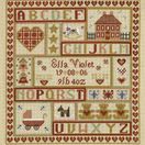 Sugar &amp; Spice Patchwork Cross Stitch Birth Sampler Kit additional 2