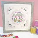 Make, Mend And Treasure Cross Stitch Kit additional 2