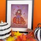 Pumpkin Perch Cross Stitch Kit additional 2