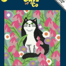 Black and White Cat cross stitch kit by Karen Carter additional 2