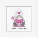 Gonk Birthday Bow Greeting Card Cross Stitch Kit additional 1