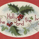 The Holly & The Ivy Christmas Cross Stitch Card Kit additional 2