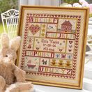 Sugar &amp; Spice Patchwork Cross Stitch Birth Sampler Kit additional 1
