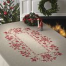 Floral Christmas Tablecloth Freestyle Embroidery Kit additional 2