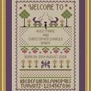 Welcome To Twins Cross Stitch Birth Sampler Kit additional 2