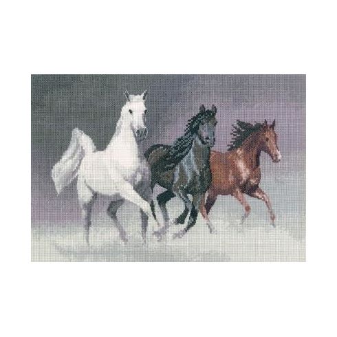 Wild Horses Cross Stitch Kit