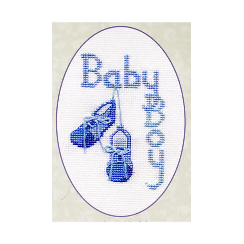 Baby Boy Cross Stitch Card Kit