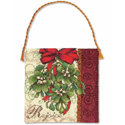 Mistletoe Ornament Cross Stitch Kit