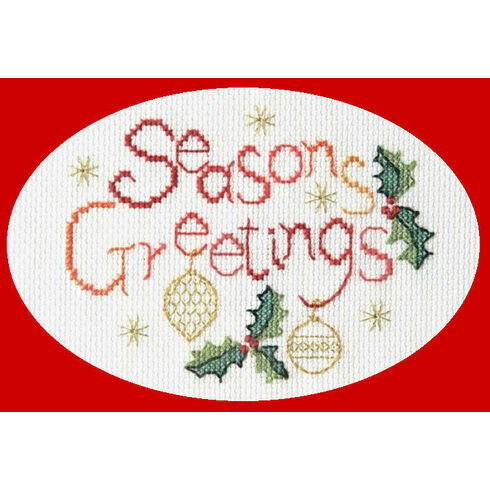 Seasons Greetings Card Cross Stitch Kit
