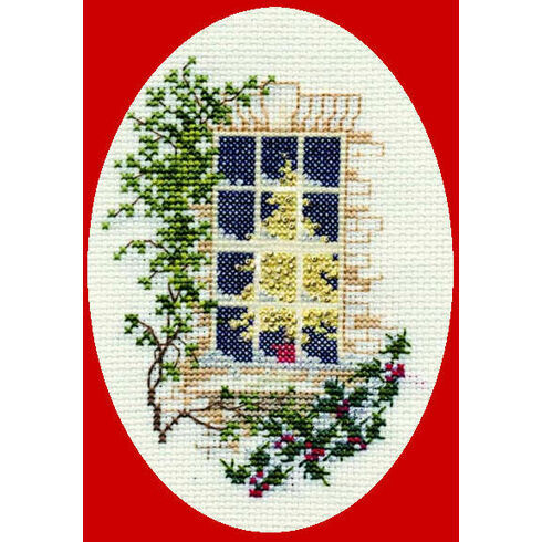 Christmas Window Cross Stitch Card Kit