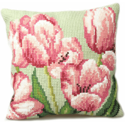 Tulip Right Cushion Panel Cross Stitch Kit