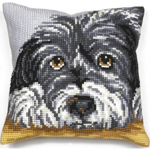 Faithful Dog Cushion Panel Cross Stitch Kit