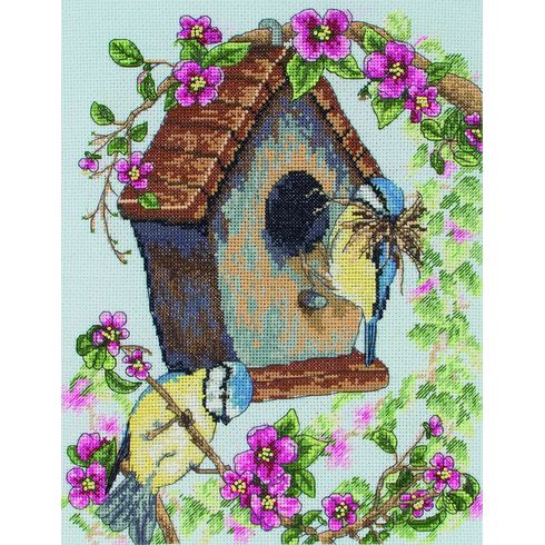 The Bird House Cross Stitch Kit