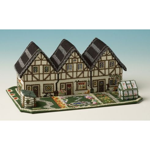 Cottage Row 3D Cross Stitch Kit
