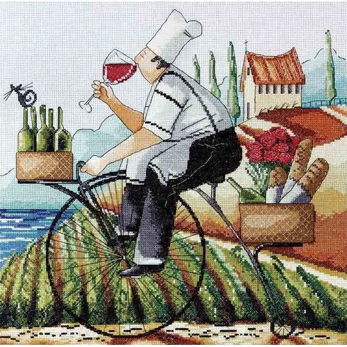 Fine Wine Cross Stitch Kit