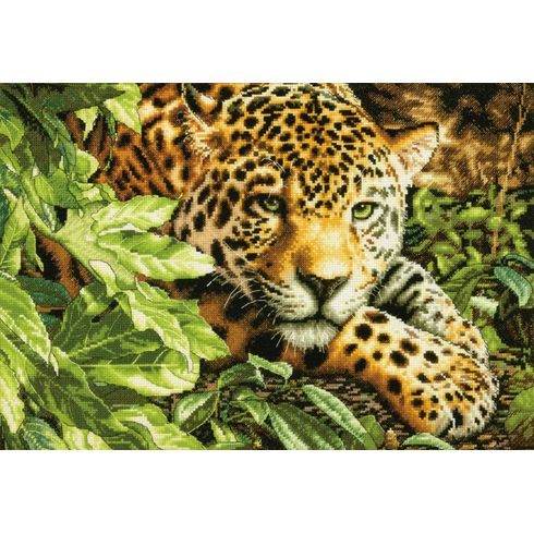 Leopard In Repose Cross Stitch Kit